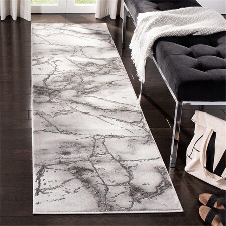 Safavieh 12 x 18 ft. Craft Contemporary Runner Area Rug Grey & Silver CFT877G-1218